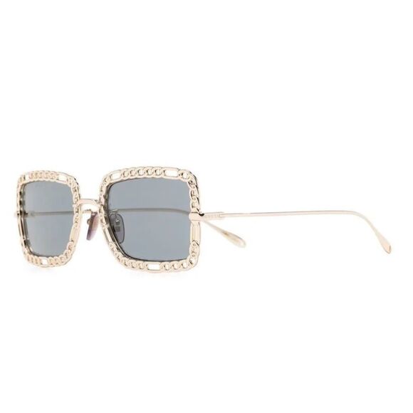 NWT GUCCI 54MM Rectangle Sunglasses Chain-Embellished Sunglasses main image 7
